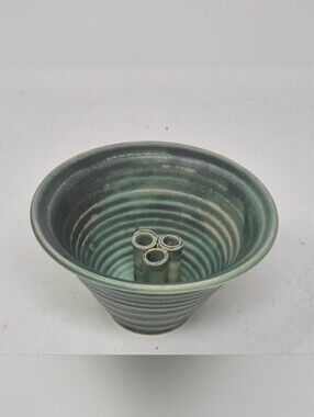 Studio Pottery Ikebana Bowl/Floral Frog